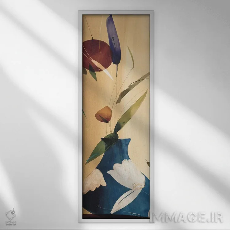 تابلو "دسته گل باشکوه ۱" اثر لولا آبلان - نمای قابدار سفید