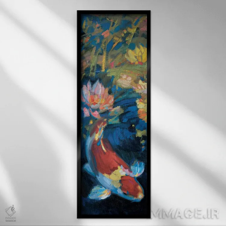 تابلو "آرامش آسیایی I" اثر لیف استلوند - نمای قابدار مشکی