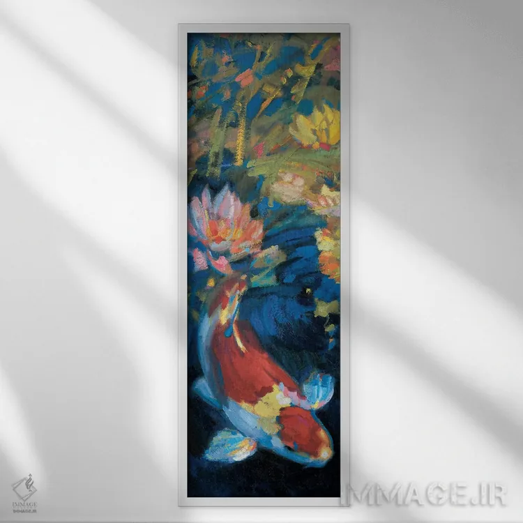 تابلو "آرامش آسیایی I" اثر لیف استلوند - نمای قابدار سفید