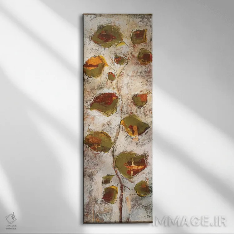تابلو منظره انتزاعی دو اثر لیزا ریجرز - نمای روبهرو روی دیوار