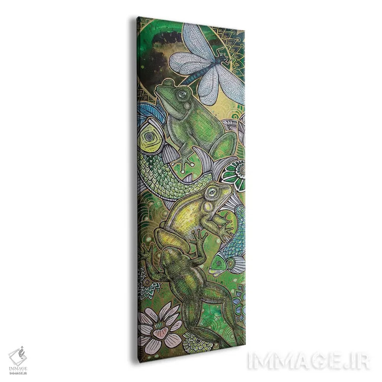 تابلو قورباغه پرشی اثر لینت شلی - نمای پرسپکتیو محصول