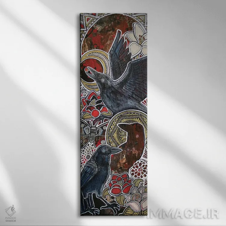 تابلو پس از خاطرات (فرانسه: Apres Memoirs) اثر لینت شلی - نمای روبهرو روی دیوار