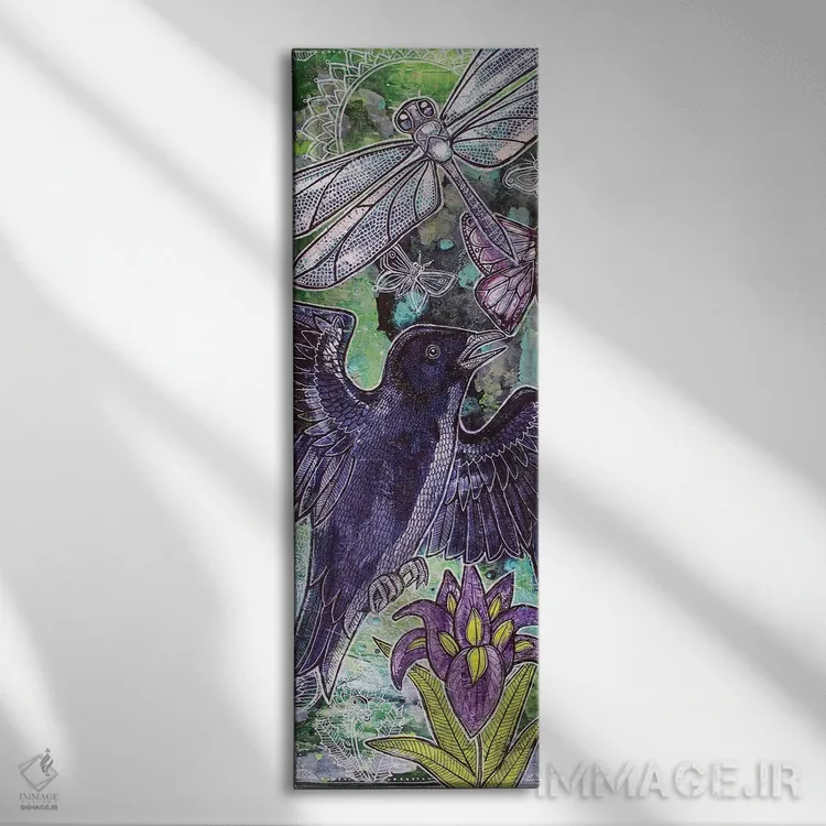 تابلو شور بهاری اثر لینت شلی - نمای روبهرو روی دیوار