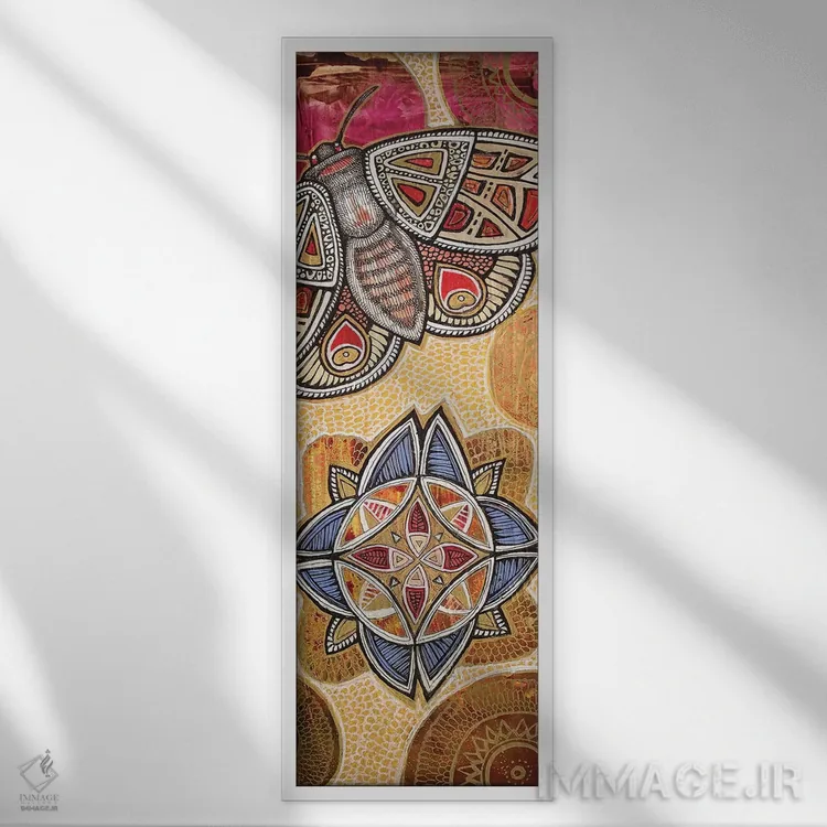 تابلو فراتر رفتن اثر لینت شلی - نمای قابدار سفید