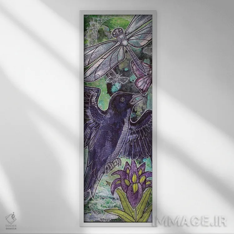 تابلو شور بهاری اثر لینت شلی - نمای قابدار سفید