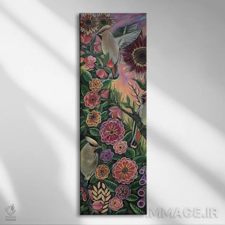 تابلو ساعت طلایی (نسخه نهایی) اثر لینهآ توبیاس - نمای روبهرو روی دیوار