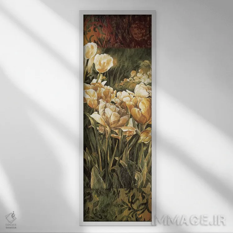 تابلو باغ تابستانی I اثر لیندا تامپسون - نمای قابدار سفید