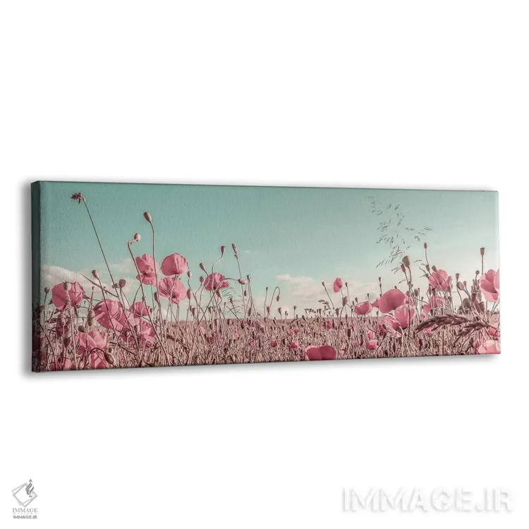 تابلو دشت شقایق دوستداشتنی (وینتیج) اثر ملانی ویولا - نمای پرسپکتیو محصول