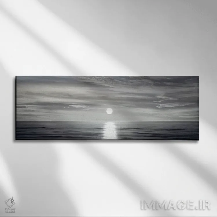 تابلو افق آفتابی ۱ اثر مگی اولسن - نمای روبهرو روی دیوار