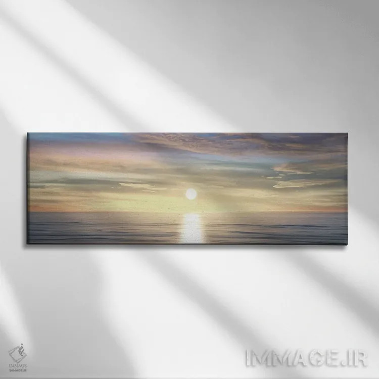 تابلو افق آفتابی ۳ اثر مگی اولسن - نمای روبهرو روی دیوار