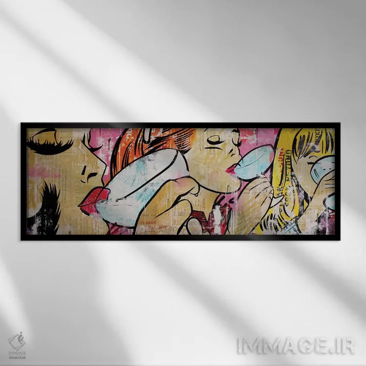 تابلو خوب، بد و زشت اثر میشیل فولکرز - نمای قابدار مشکی