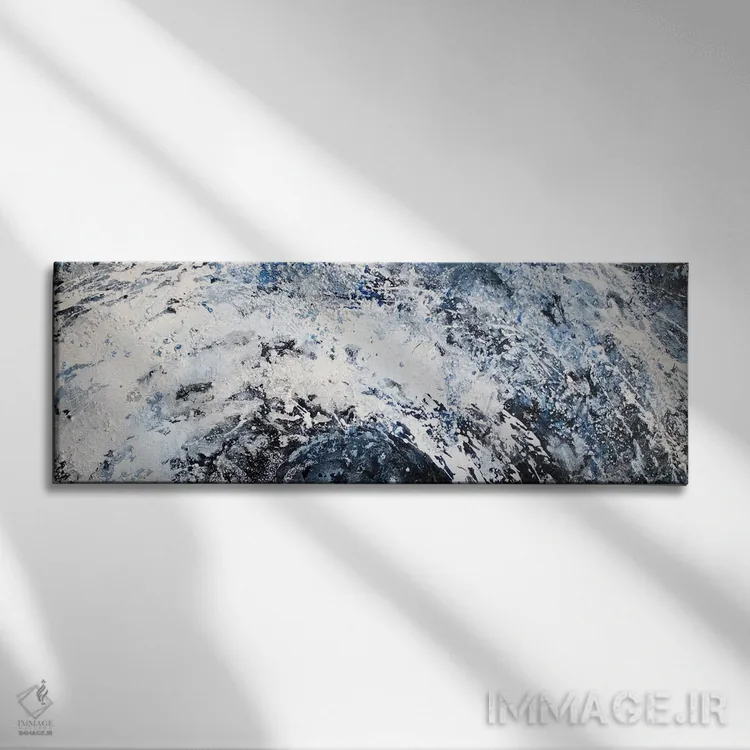 تابلو موج بزرگ اثر مارتینا هارتوش - نمای روبهرو روی دیوار