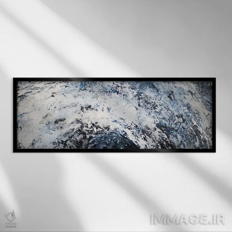 تابلو موج بزرگ اثر مارتینا هارتوش - نمای قابدار مشکی
