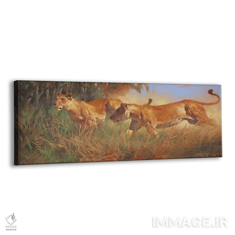 تابلو شکار اثر ماهر مرکوس - نمای پرسپکتیو محصول