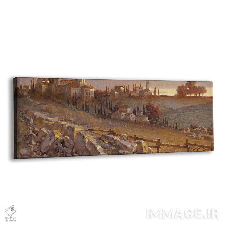 تابلو پایان روز در توسکانی اثر ماهر مرکوس - نمای پرسپکتیو محصول