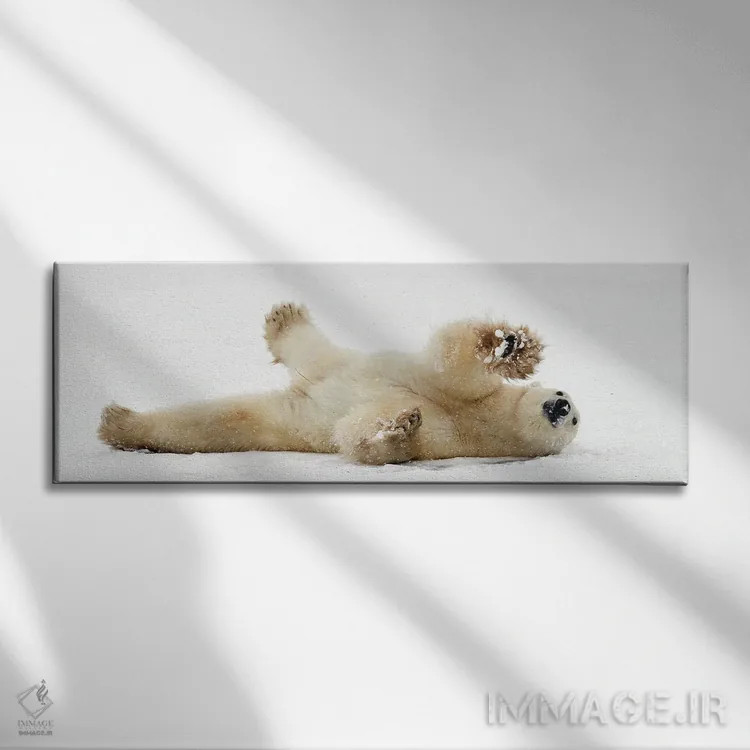 تابلو خرسهای قطبی کانادا ۴۰ اثر میگل لاسا - نمای روبهرو روی دیوار