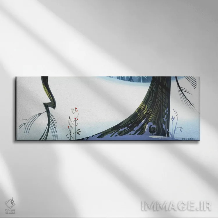 تابلو وقار زمستان اثر مایکل هامفریز - نمای روبهرو روی دیوار