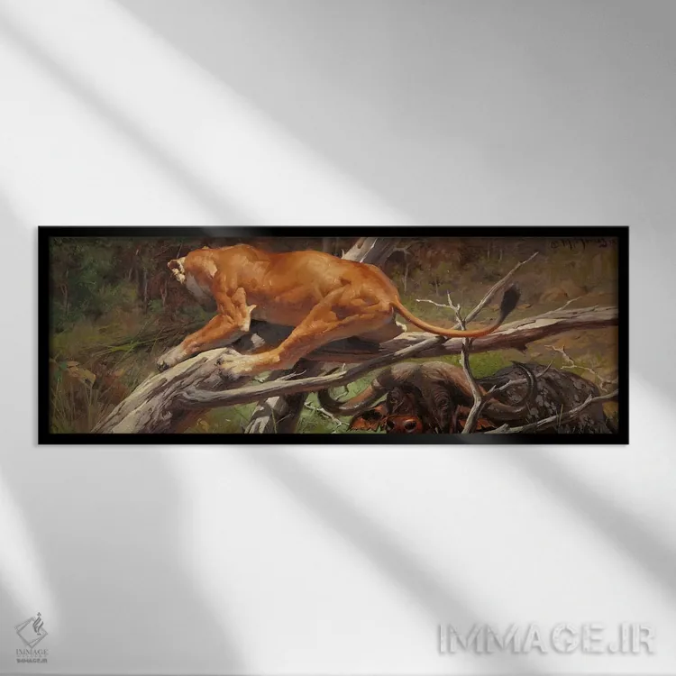 تابلو در راه امنیت (تحتاللفظی: آماده برای امنیت) اثر ماهر مرکوس - نمای قابدار مشکی