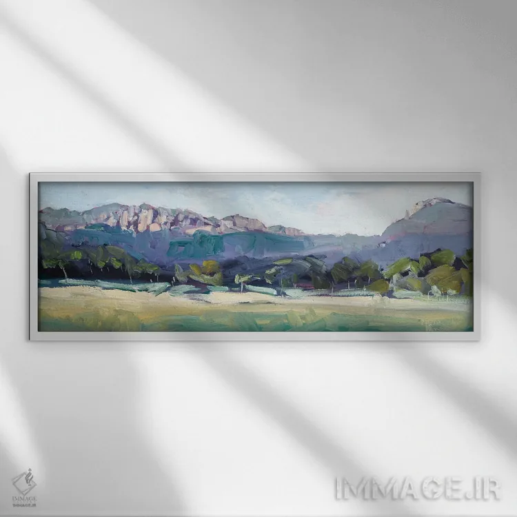 تابلو مسیر دره بایلونگ اثر مردیت هاوس - نمای قابدار سفید