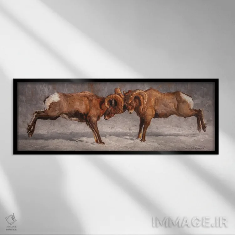 تابلو ساختن یا شکست خوردن اثر مارک مککِنا - نمای قابدار مشکی