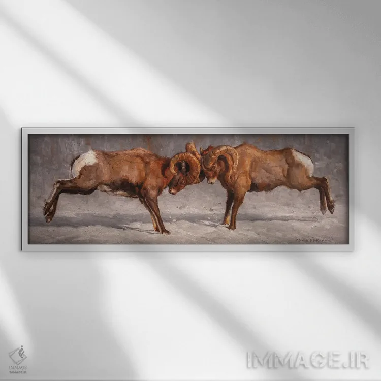 تابلو ساختن یا شکست خوردن اثر مارک مککِنا - نمای قابدار سفید