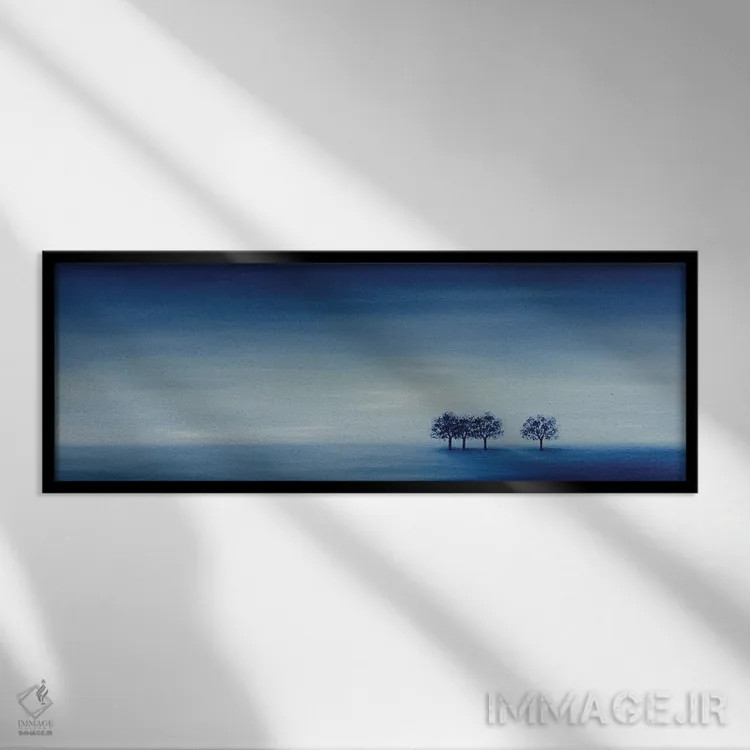 تابلو "طبیعت خردمند" اثر مارلن ژانِس - نمای قابدار مشکی