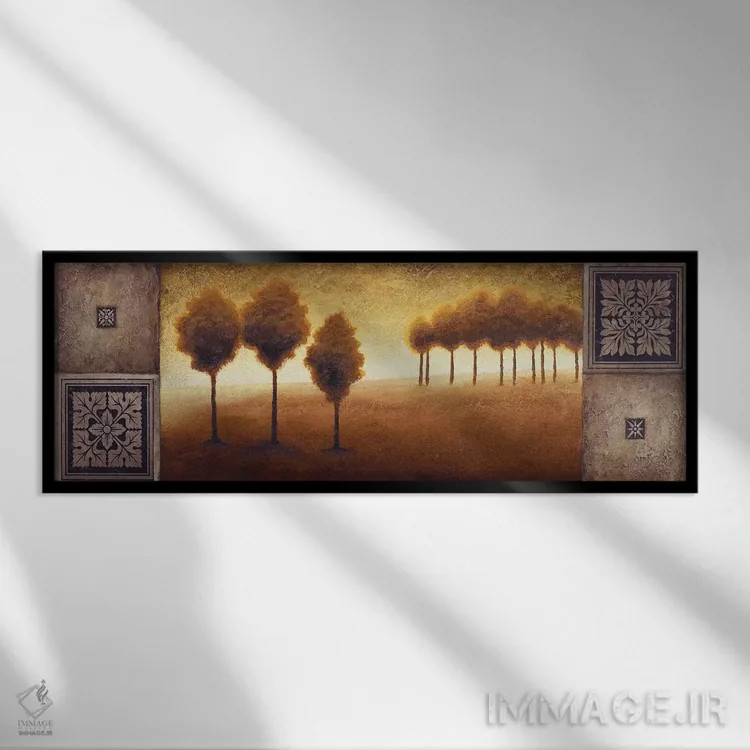 تابلو "افق گرم II" اثر مایکل مارکون - نمای قابدار مشکی