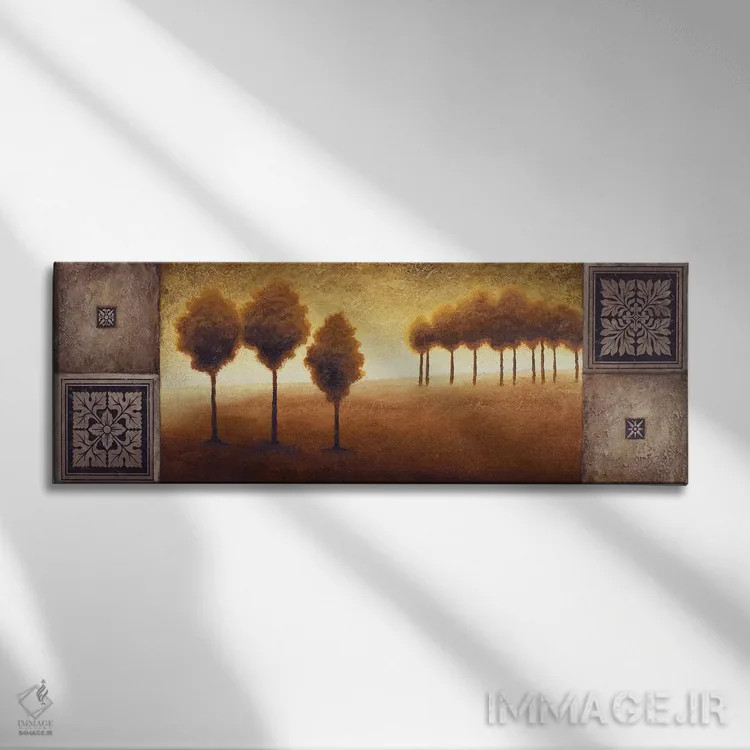 تابلو "افق گرم II" اثر مایکل مارکون - نمای روبهرو روی دیوار