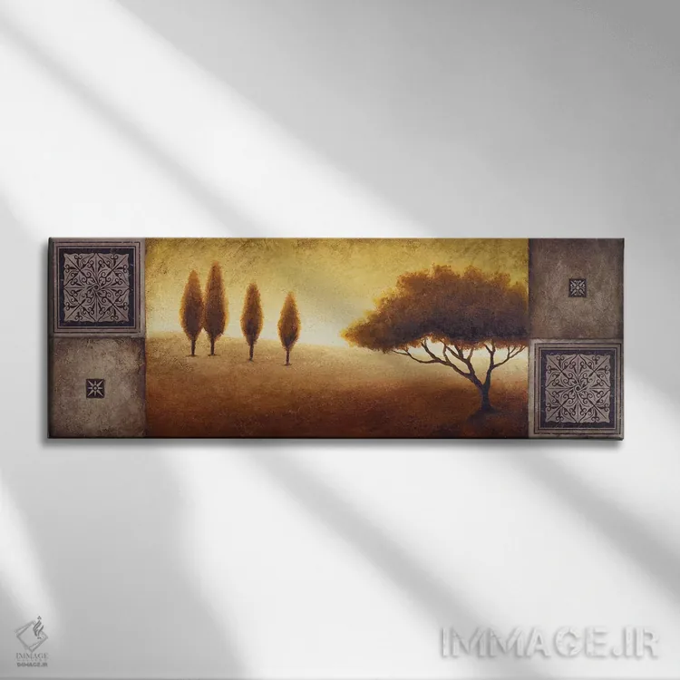 تابلو "افق گرم I" اثر مایکل مارکون - نمای روبهرو روی دیوار