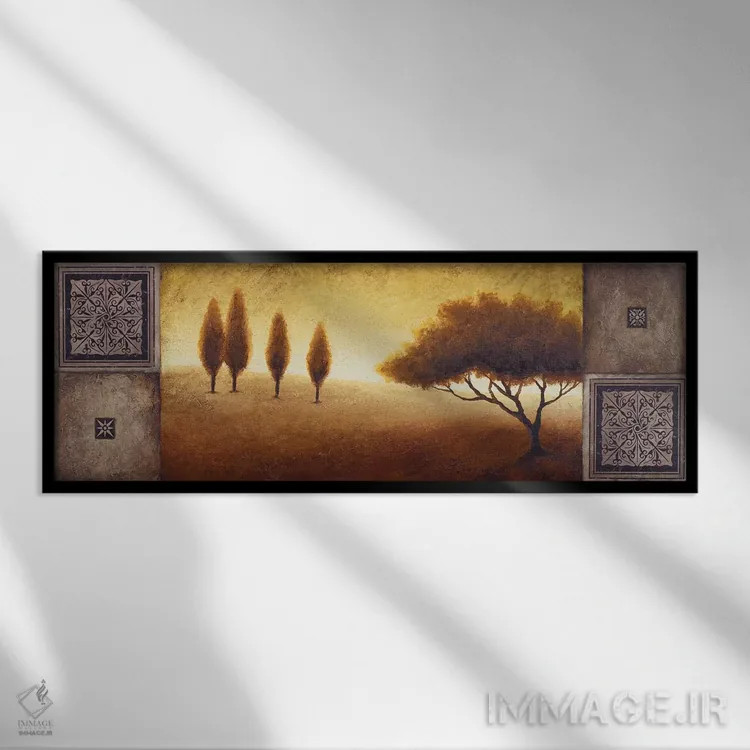 تابلو "افق گرم I" اثر مایکل مارکون - نمای قابدار مشکی