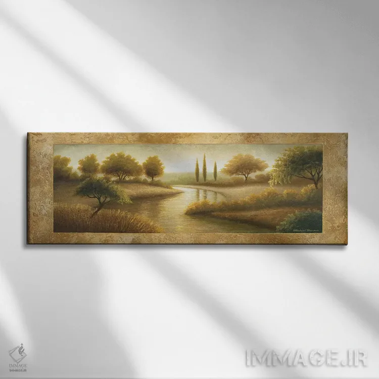 تابلو "راکفورد II" اثر مایکل مارکون - نمای روبهرو روی دیوار