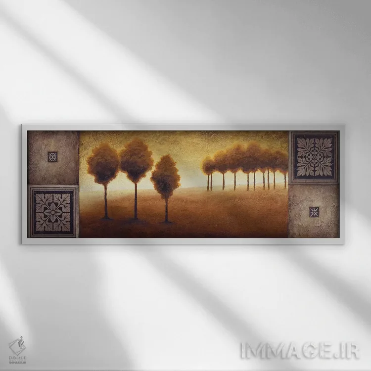 تابلو "افق گرم II" اثر مایکل مارکون - نمای قابدار سفید