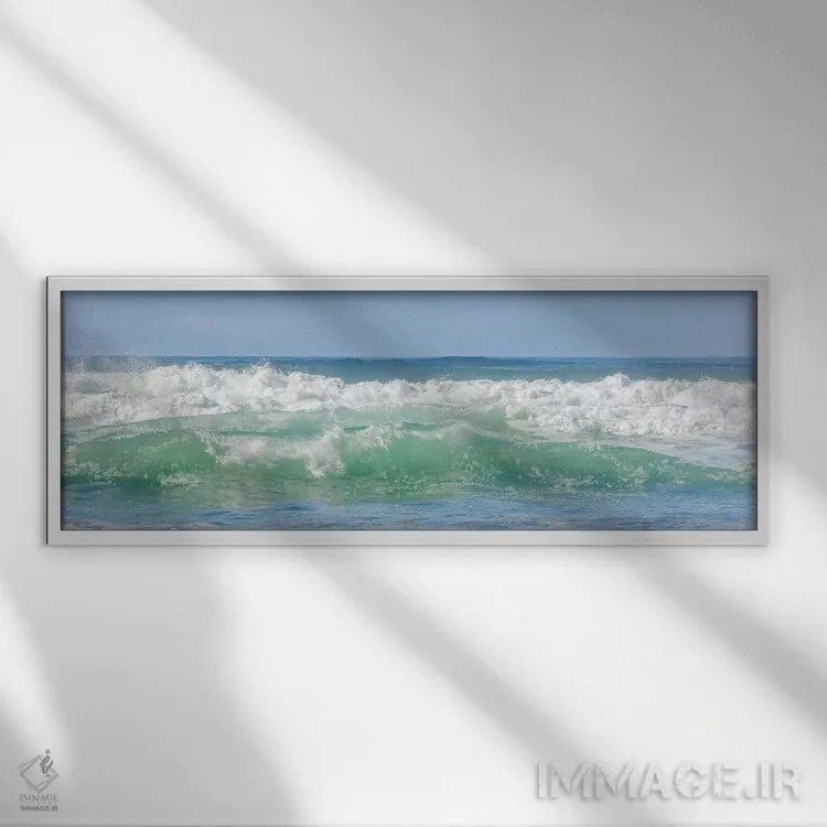 تابلو ترانه موج اثر ملیسا مککلین - نمای قابدار سفید