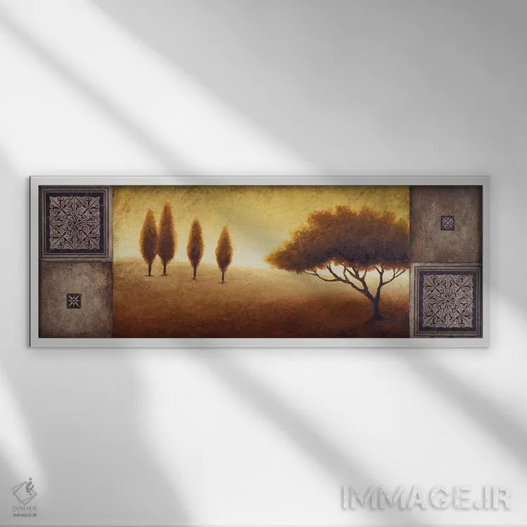 تابلو "افق گرم I" اثر مایکل مارکون - نمای قابدار سفید