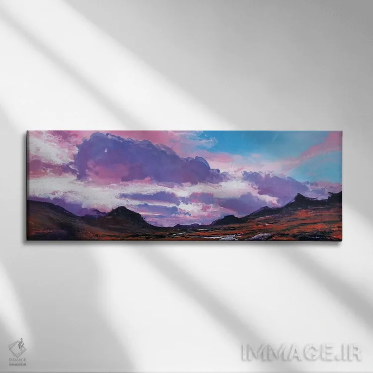 تابلو کویلینها یک (کوهستان اسکاتلند) اثر مایکل سول - نمای روبهرو روی دیوار