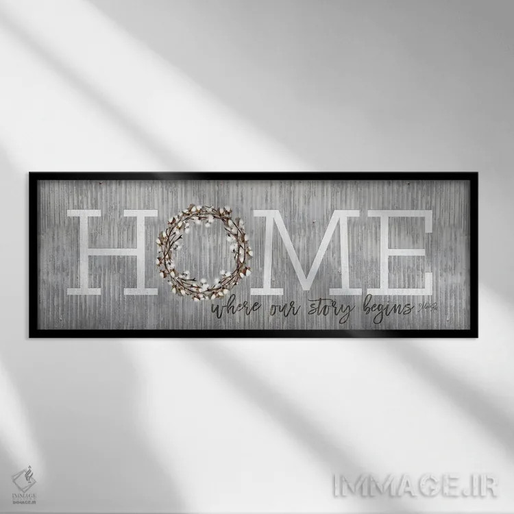 تابلو خانه اثر مارلا ری - نمای قابدار مشکی