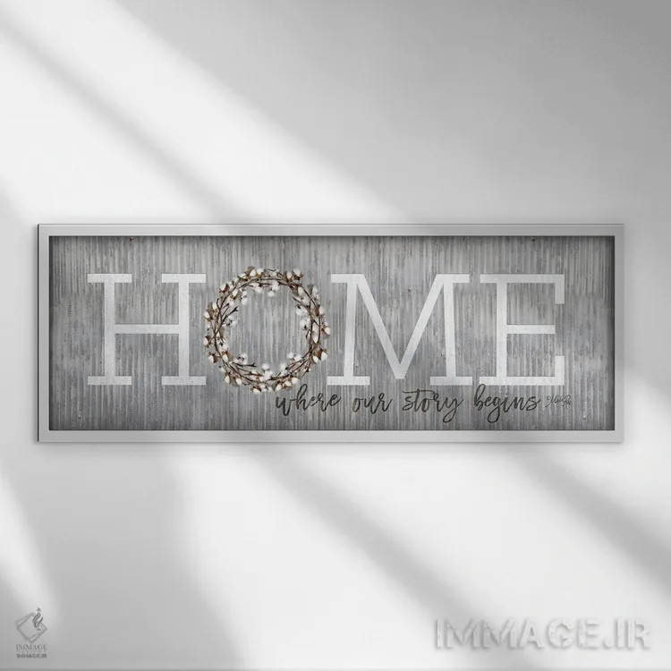 تابلو خانه اثر مارلا ری - نمای قابدار سفید