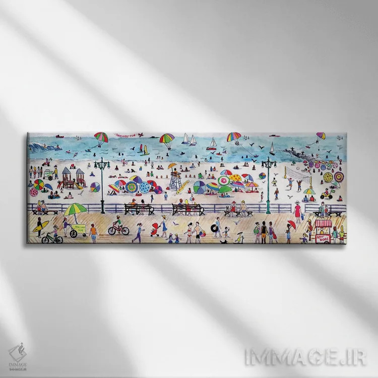 تابلو ساحل اثر مایکل استورینگس - نمای روبهرو روی دیوار