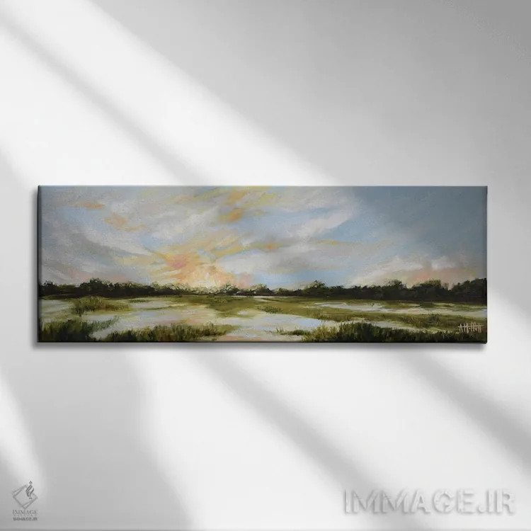 تابلو سواحل شم کریک (خور) اثر آپریل موفات - نمای روبهرو روی دیوار