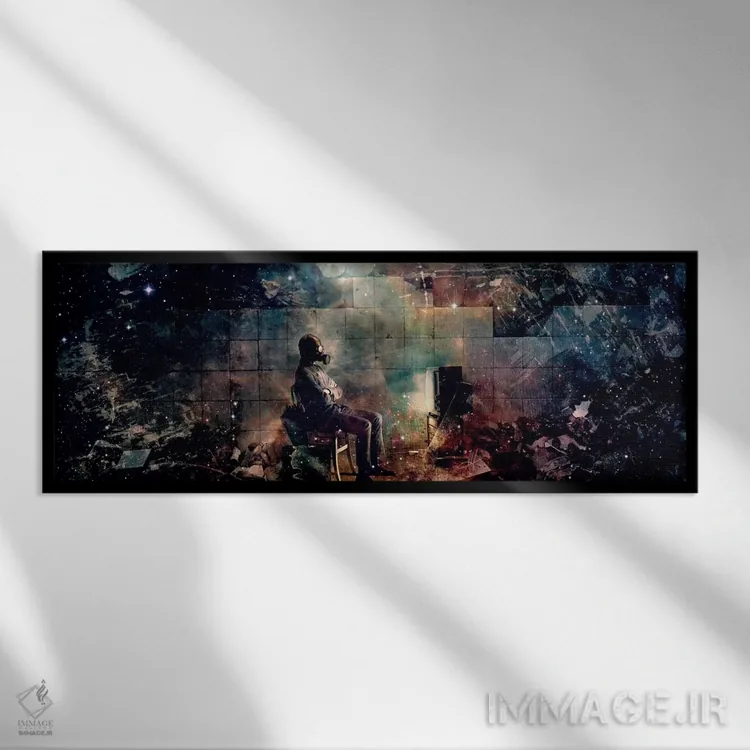 تابلو دروغ شریف اثر ماریو سانچز نوادو - نمای قابدار مشکی