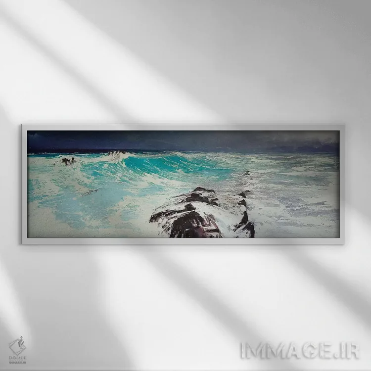 تابلو West,کیپ آنتیب، غربی اثر مایکل سول - نمای قابدار سفید