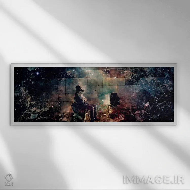 تابلو دروغ شریف اثر ماریو سانچز نوادو - نمای قابدار سفید