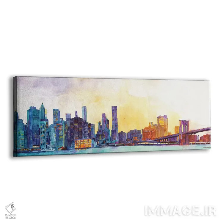 تابلو نمای پانورامای نیویورک اثر ماجا ورونسکا - نمای پرسپکتیو محصول