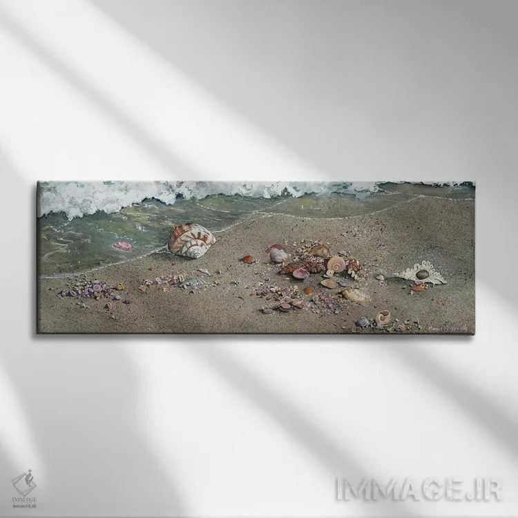 تابلو خاکاره یا ضایعات اثر مگی واندواله - نمای روبهرو روی دیوار