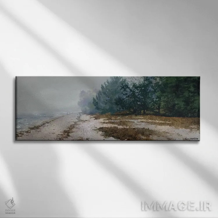 تابلو مه صبحگاهی اثر مگی واندواله - نمای روبهرو روی دیوار