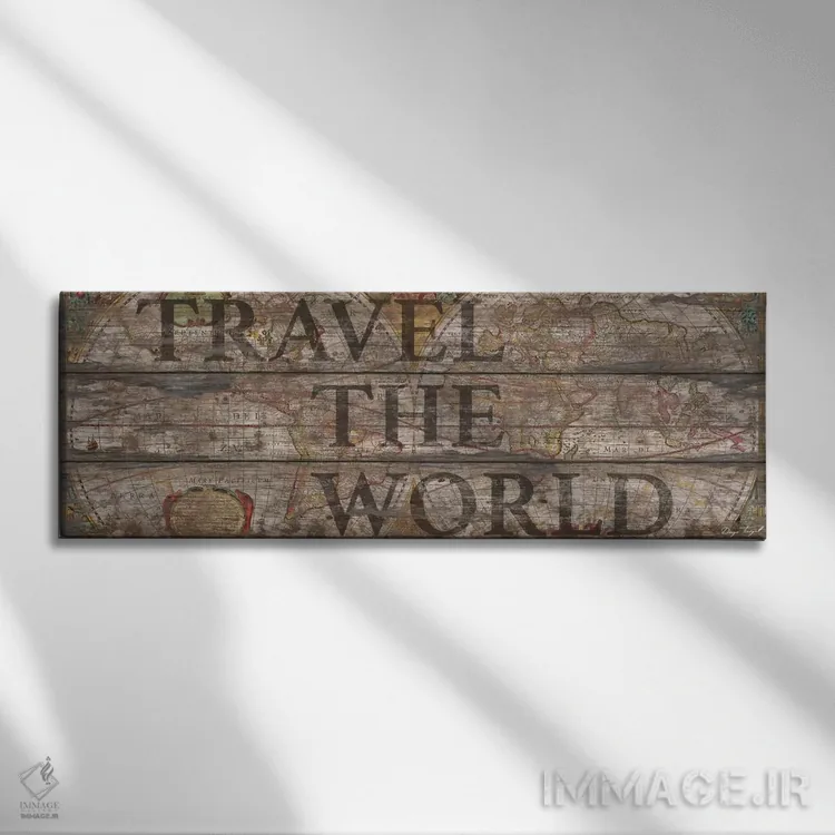 تابلو سفر به سراسر جهان اثر دیهگو تیریگال - نمای روبهرو روی دیوار