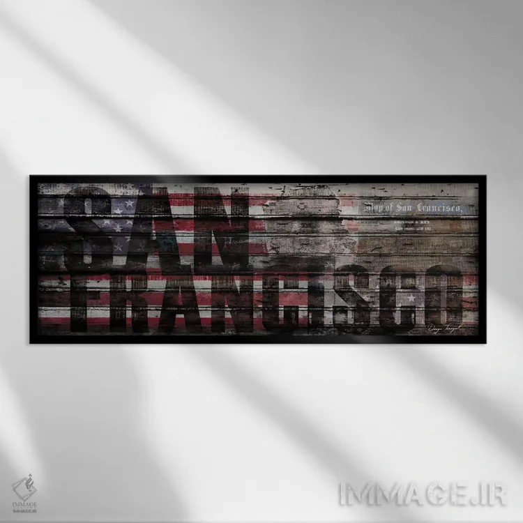 تابلو سنفرانسیسکو فرسوده اثر دیهگو تیریگال - نمای قابدار مشکی