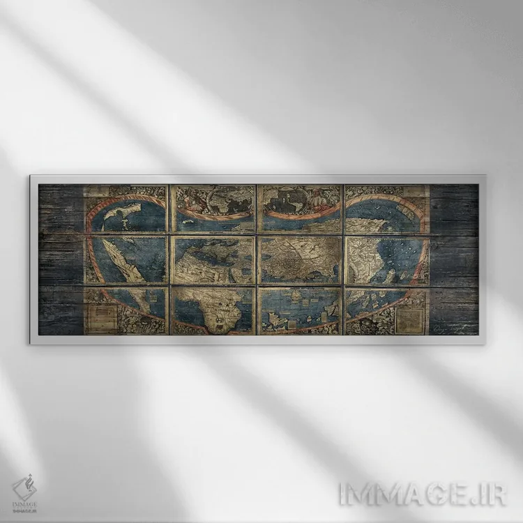 تابلو دنیای قدیم پانوراما اثر دیهگو تیریگال - نمای قابدار سفید
