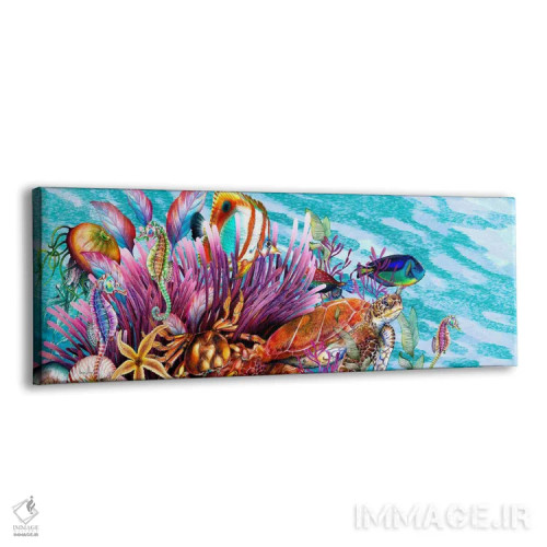 تابلو فقط به شنا ادامه بده اثر مریلین مَدو - نمای پرسپکتیو محصول