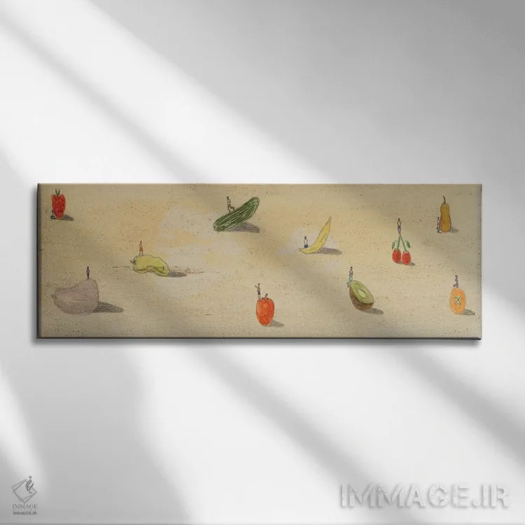 تابلو قلمرو وگان اثر مارکوس زرین - نمای روبهرو روی دیوار